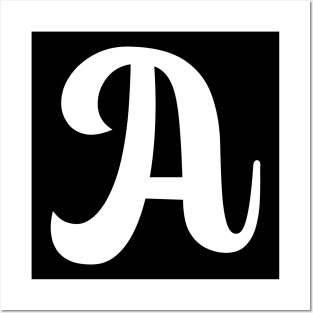 Letter A Posters and Art